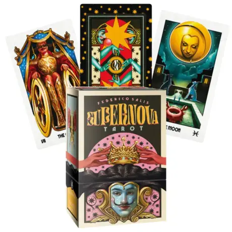 awangardowe karty Tarot Supernova Federico Salisa wraz z pudełkiem talii